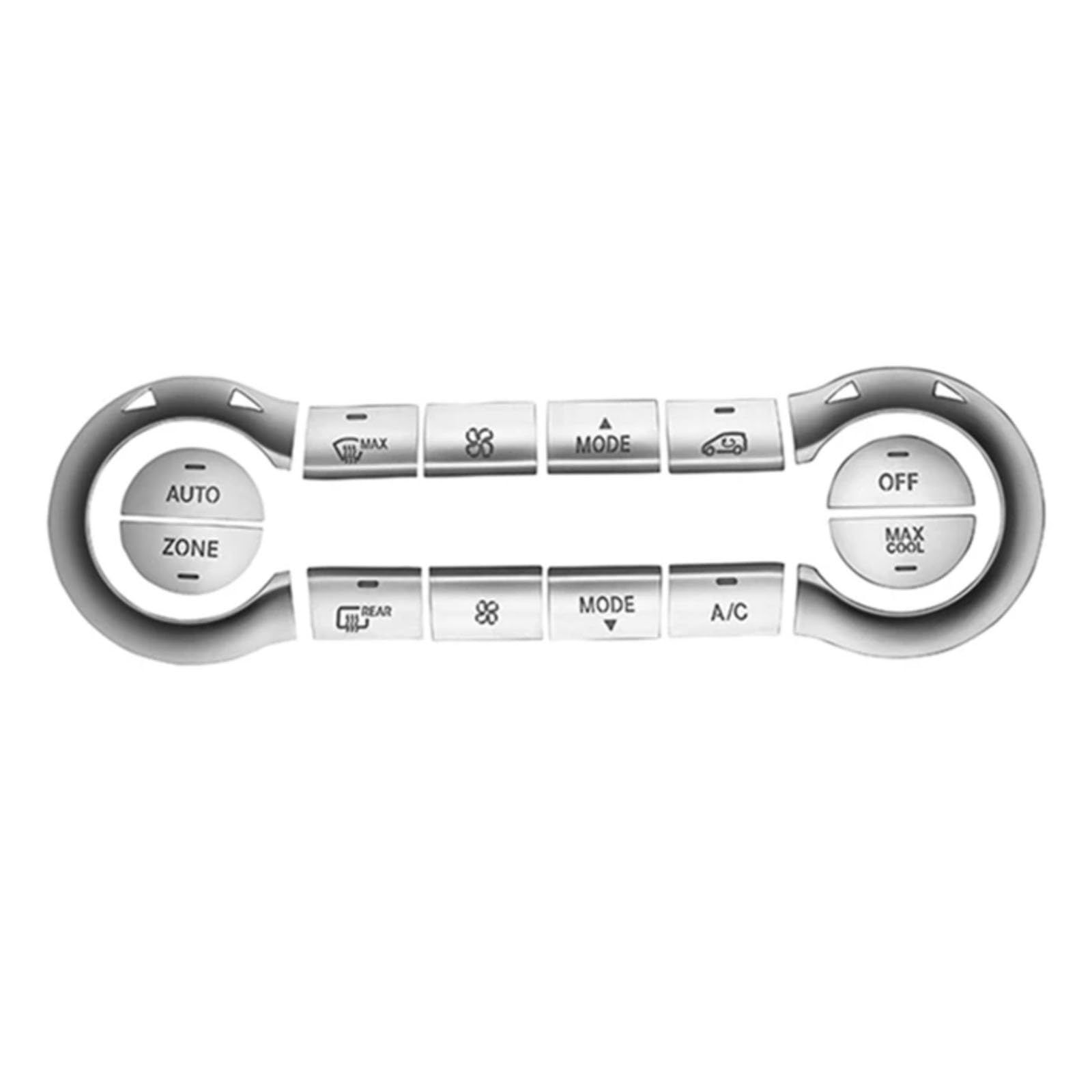 THRU Autoknopf Aufkleber Set Kompatibel Mit Benz Für CLA C117 GLA X156 A Klasse W176 2013 2014 2015 2016 2017 2018 Auto Zentralsteuerung Klimaanlage Tastenabdeckung von THRU