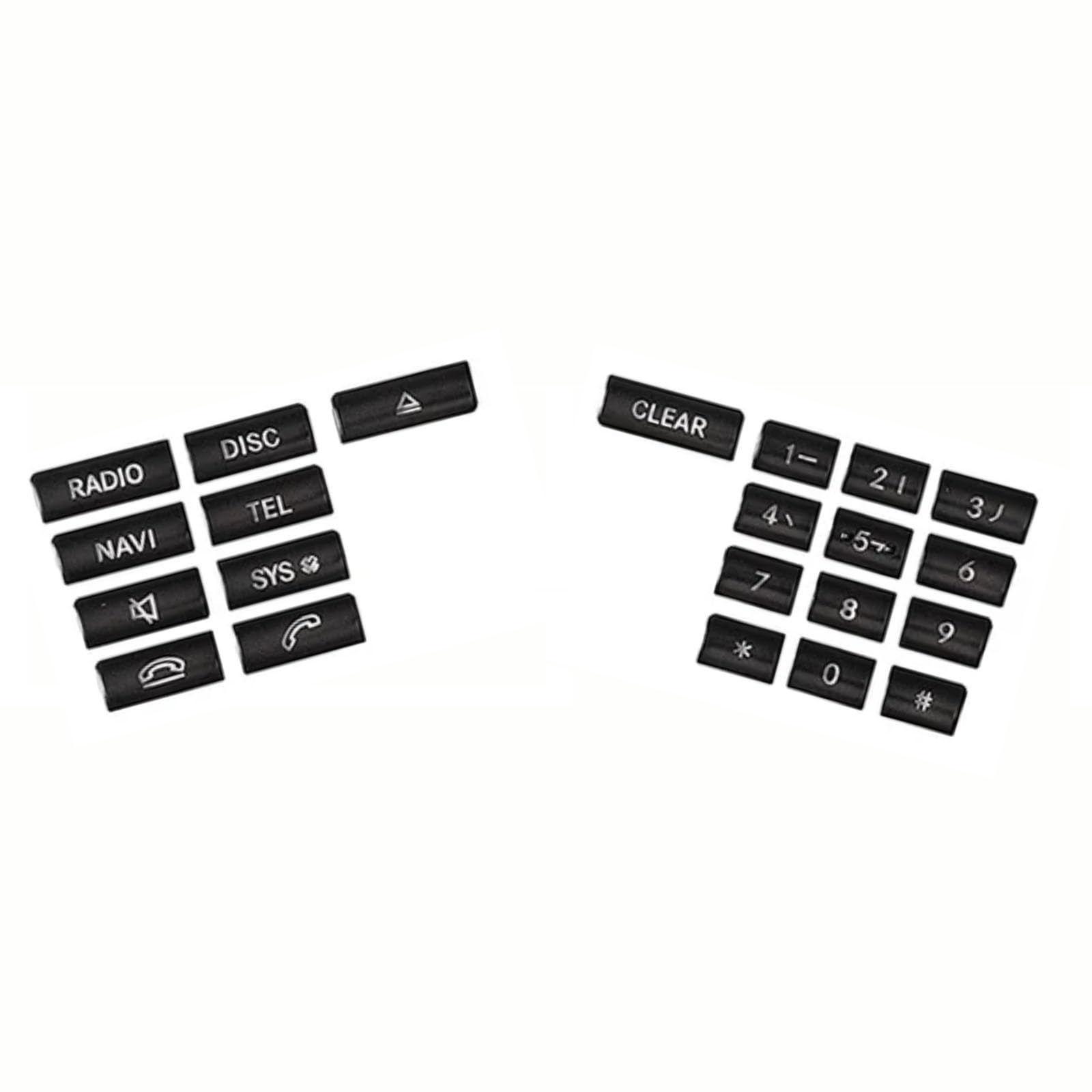 THRU Autoknopf Aufkleber Set Kompatibel Mit Benz Für CLS 2012 2013 Auto-Zentralsteuerung CD-Panel-Taste Dekorative Patch-Zieraufkleber Auto-Innenausstattung von THRU