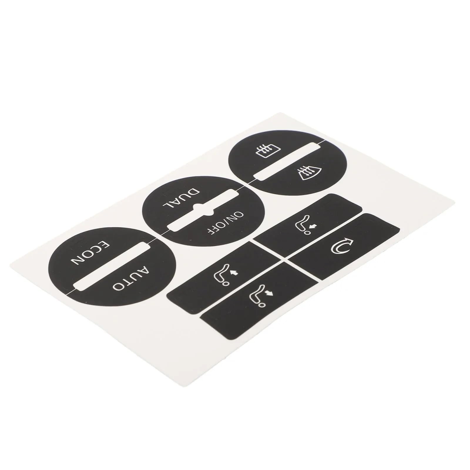 THRU Autoknopf Aufkleber Set Kompatibel Mit Golf Mk5 2004 2005 2006 2007 2008 Aufkleber Für Die Bedientaste des Armaturenbretts, Reparaturaufkleber Für Die Bedientaste Der Klimaanlage, Zubehör von THRU