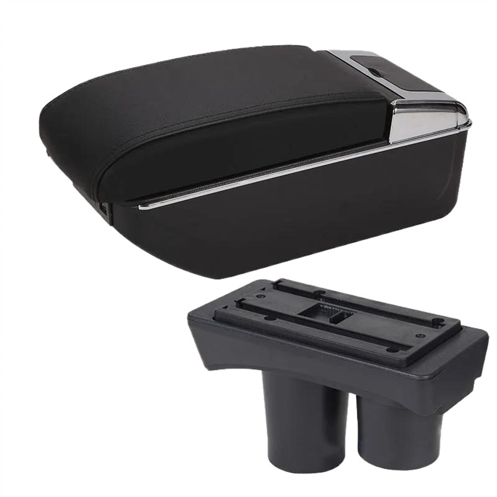 THRU Kompatibel Mit Citroen C2 Auto-Handlaufbox, Armlehnen-Aufbewahrungsbox, Mittelkonsolen-Aufbewahrungsbox Auto Armlehnen(2) von THRU