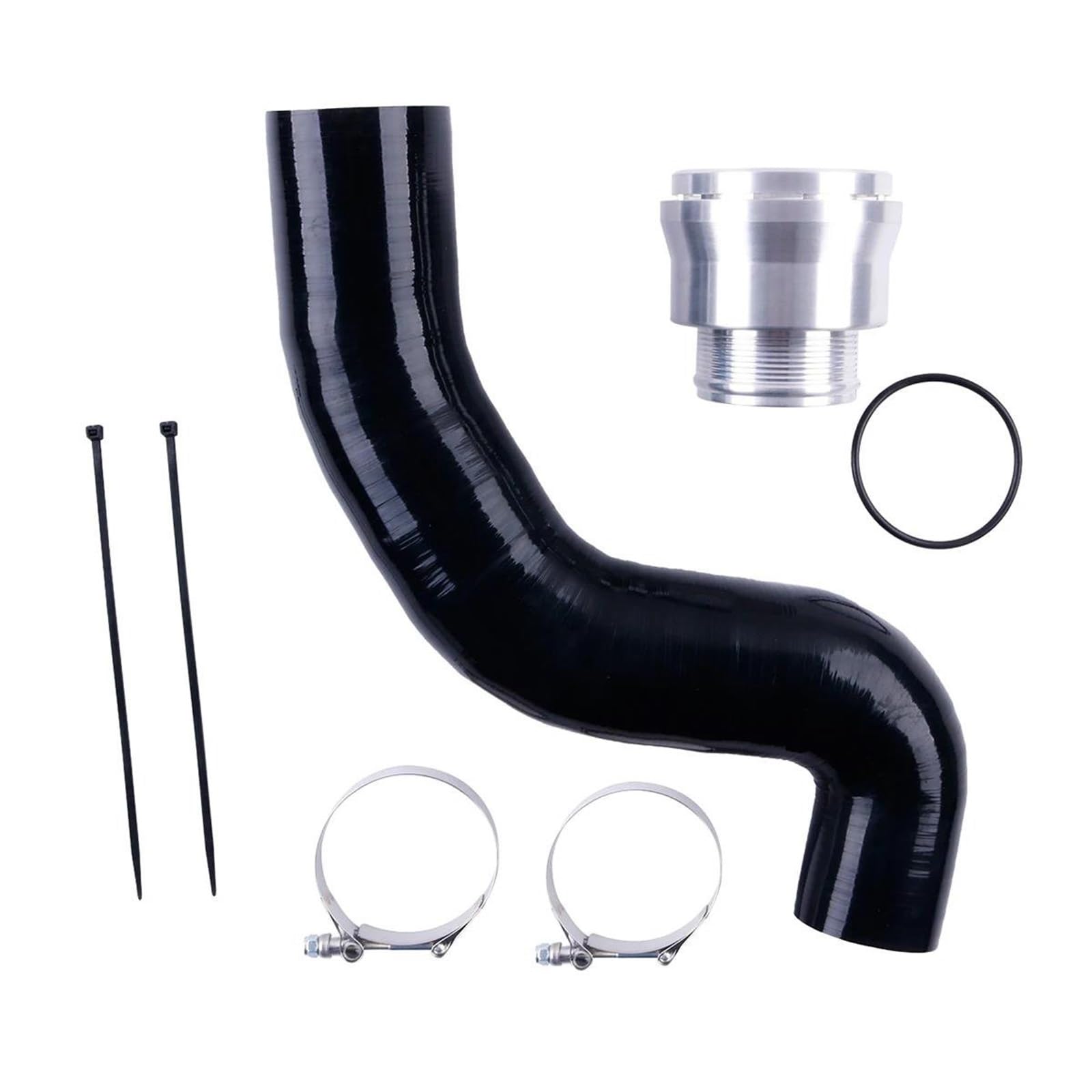 THRU Kompatibel Mit Ford Für F250 F350 F450 2017 2018 2019 2020 2021 2022 6,7 L Power Stroke Silikon-Ladeluftkühlerrohr Rohr Kühlerschlauch Upgrade Kit Kühlerschlauch Auto von THRU