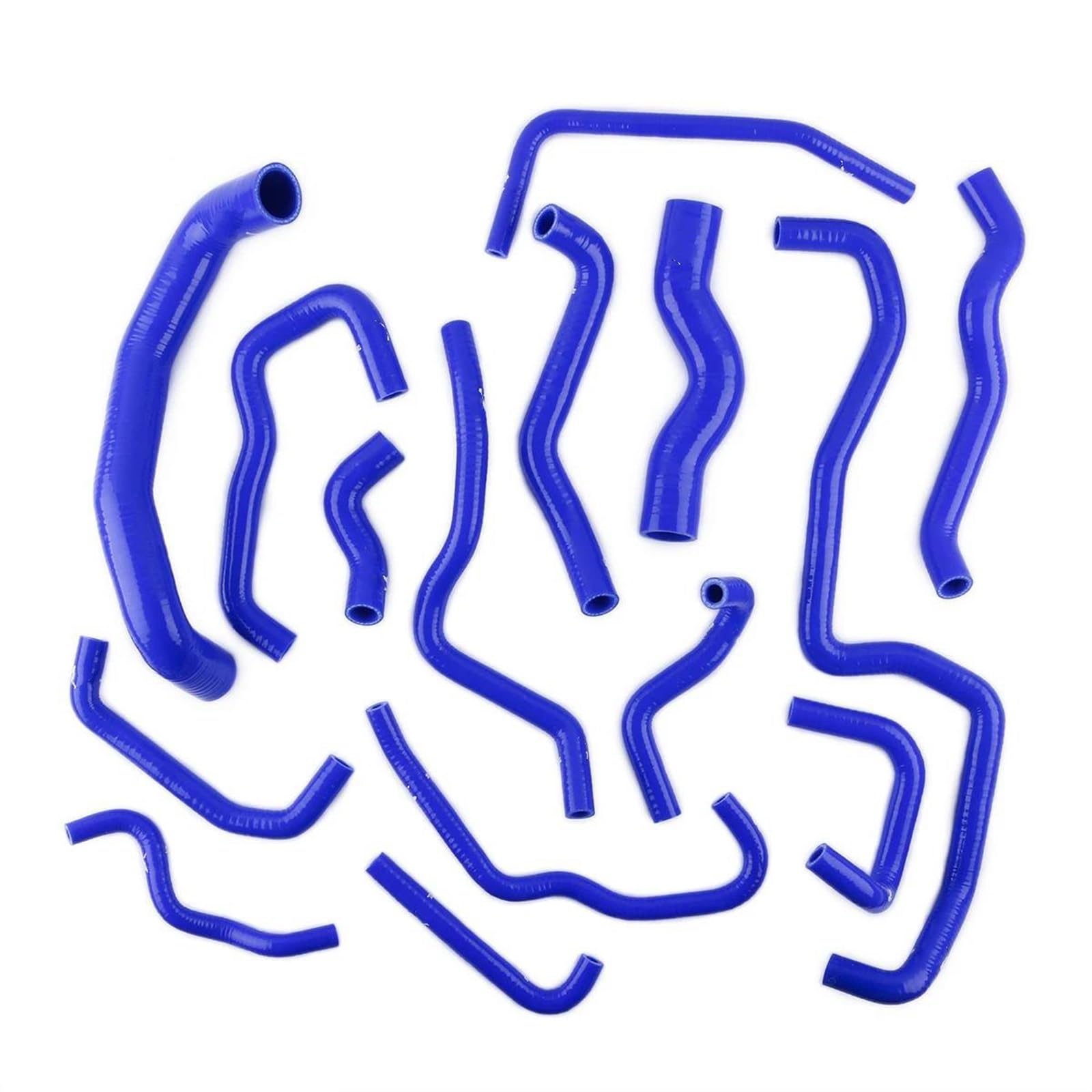 THRU Kompatibel Mit Nissan 350Z Z33 2003 2004 2005 2006 2007 3,5 L VQ35DE Motor Silikon Kühlerentlüftung Kühlmittelrohr Schlauchsatz Autoteile Kühlerschlauch Auto(Blue) von THRU
