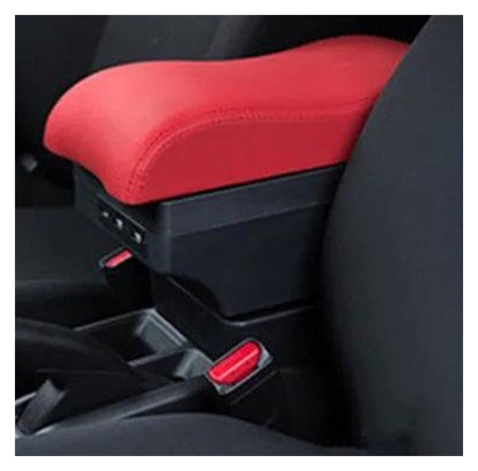 THRU Kompatibel Mit Seat Für Leon Mk2, Auto, Verstellbares Armlehnenbox-Kissen, Mittelkonsolen-Handlauf, Sitzbox, Weiche Polsterung, Stützteile Auto Armlehnen(6) von THRU