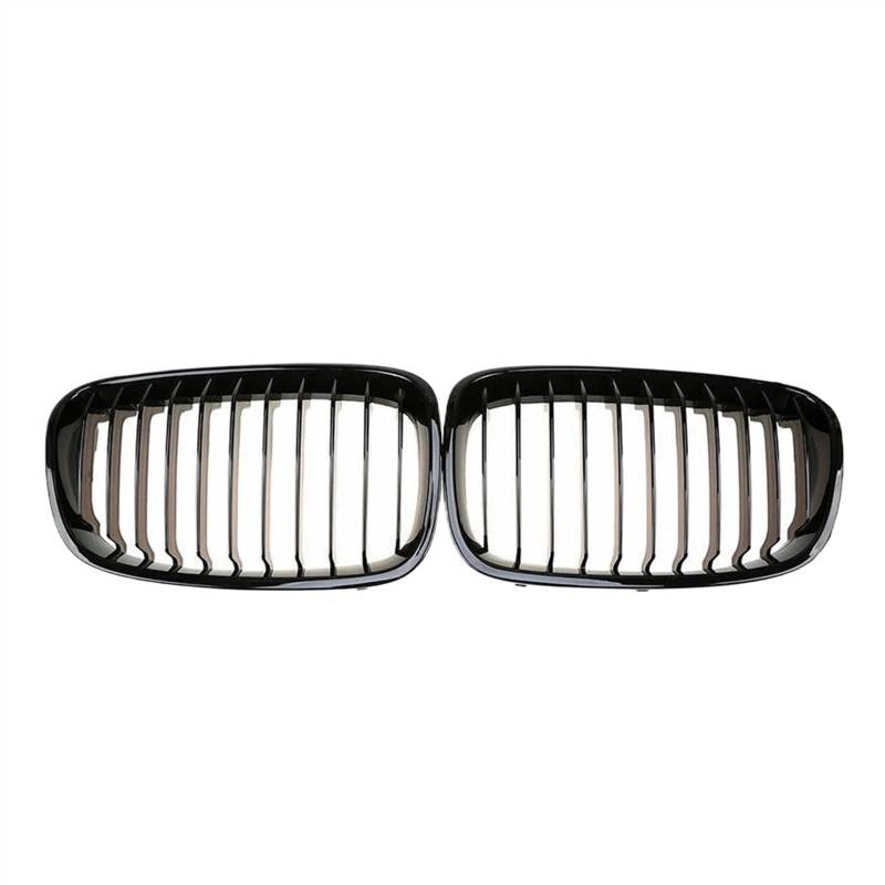 THRU Vorderer Mittelgrill des Kompatibel Mit 1er F20 M140i 118d F21 2012 2013 2014 Front Diamonds Style Grille Zubehör Front Kühlergrills Ersetzen(Single-Gloss Black) von THRU