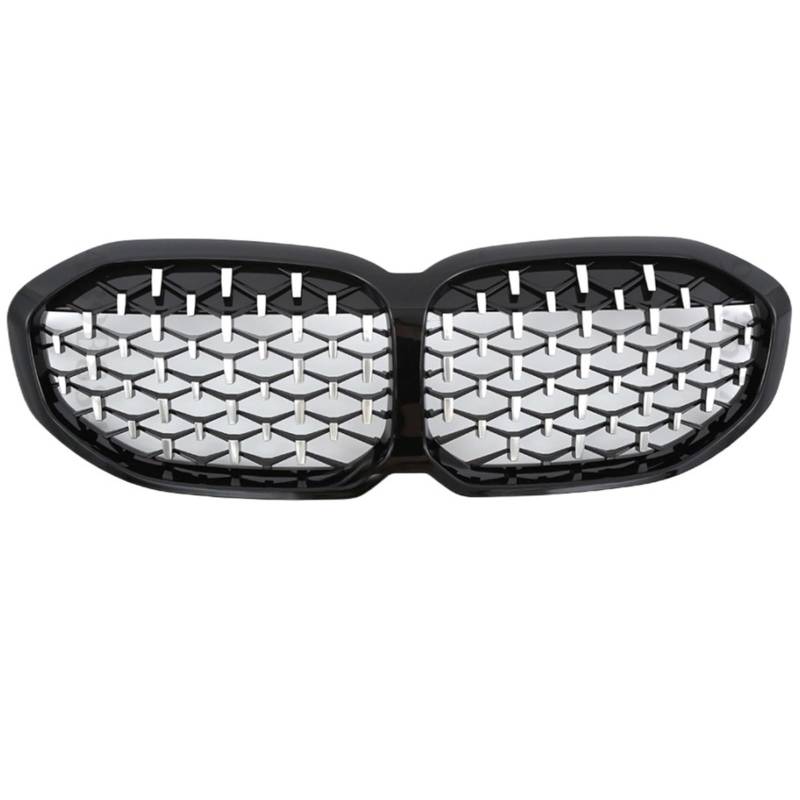 THRU Vorderer Mittelgrill des Kompatibel Mit 1er F40 128ti M135i Für XDrive 118i 2019 2020 2021 2022 2023 Auto-Frontgrill Stoßstange Nieren-Kühlergitter-Tuning(Star Silvery) von THRU