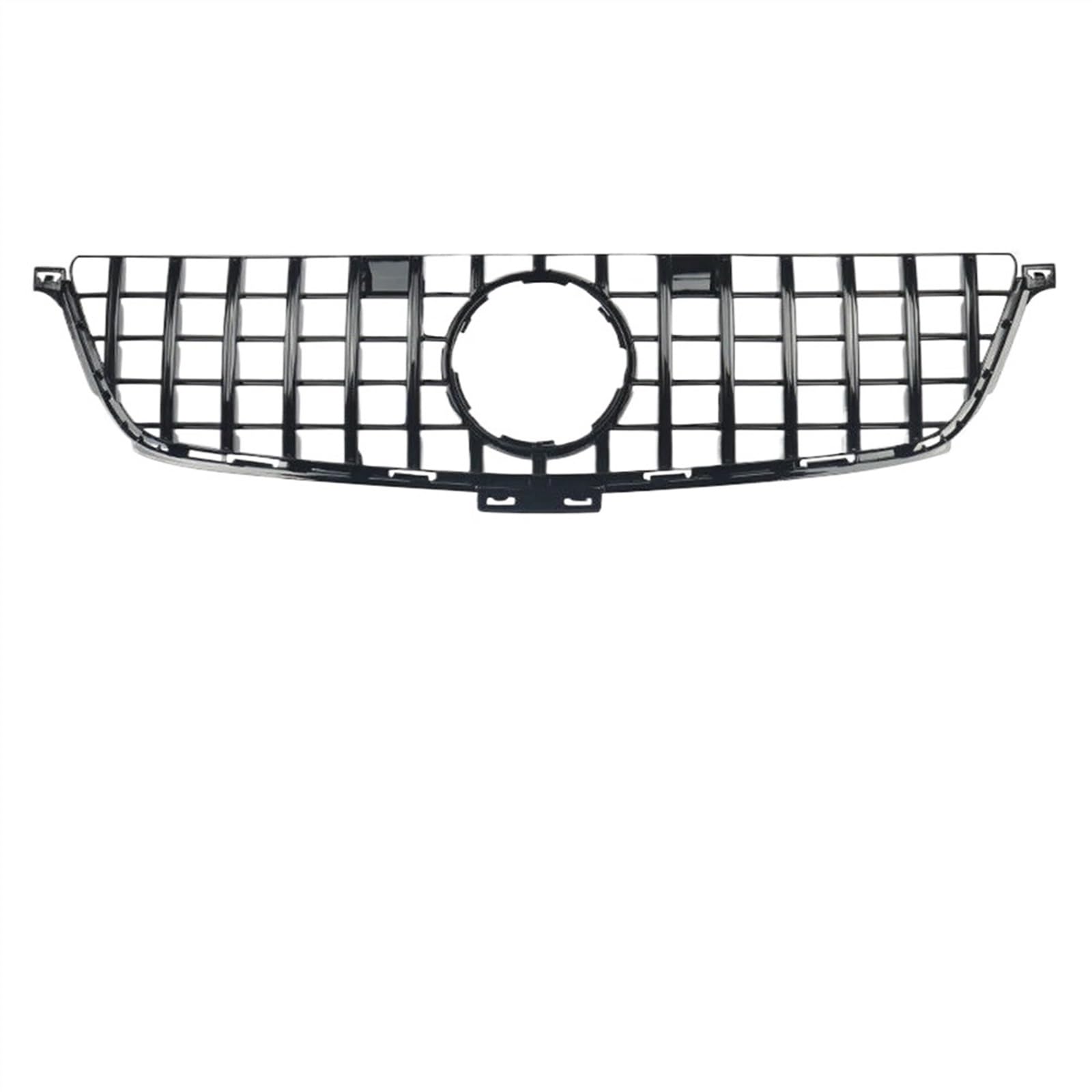 THRU Vorderer Mittelgrill des Kompatibel Mit Benz Für ML-Klasse W166 ML350 ML550 2012 2013 2014 2015 Stoßstangengitter Fronteinlassgitter Auto-Frontgrill Auto-Frontkühlergrill(Black,GT) von THRU