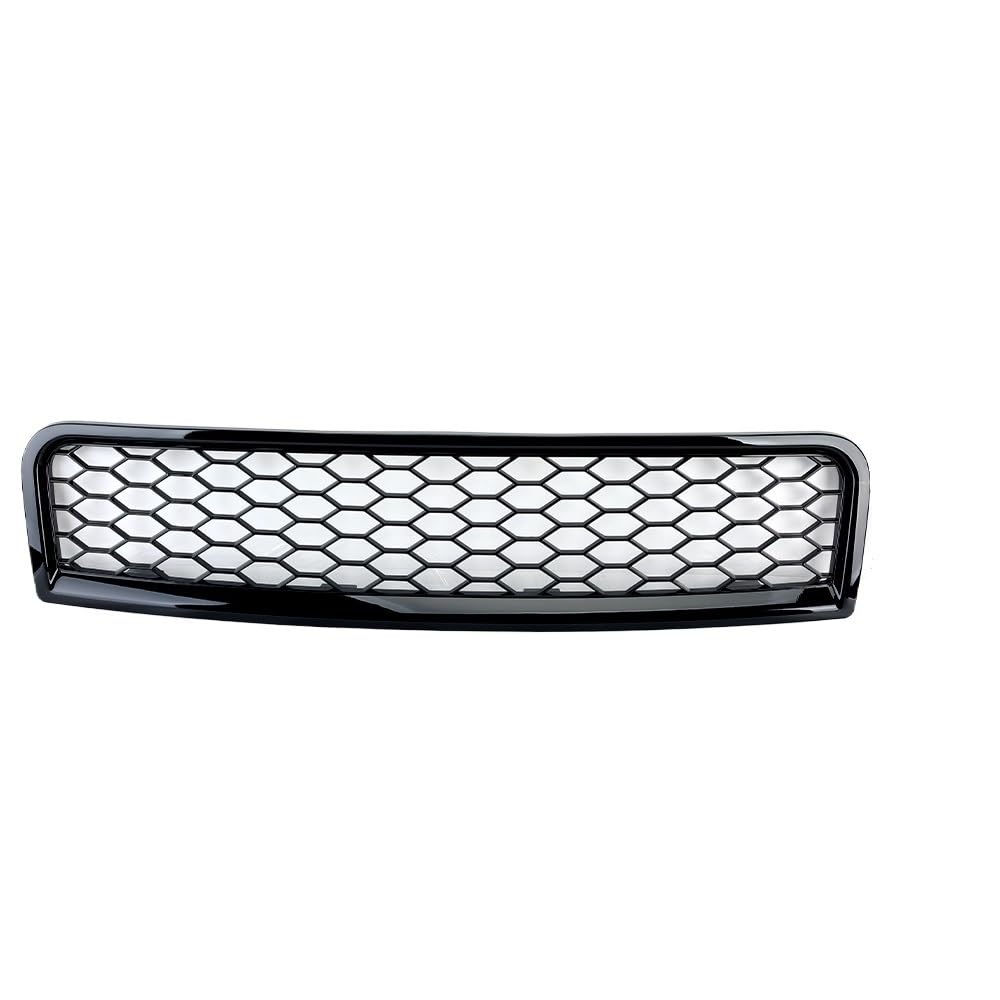 THRU Vorderer Mittelgrill des Kompatibel Mit Für A4 B6 2001 2002 2003 2004 2005 2006 Auto Vorne Oben Mitte Waben Stoßfänger Mesh Grille Front Kühlergrill von THRU