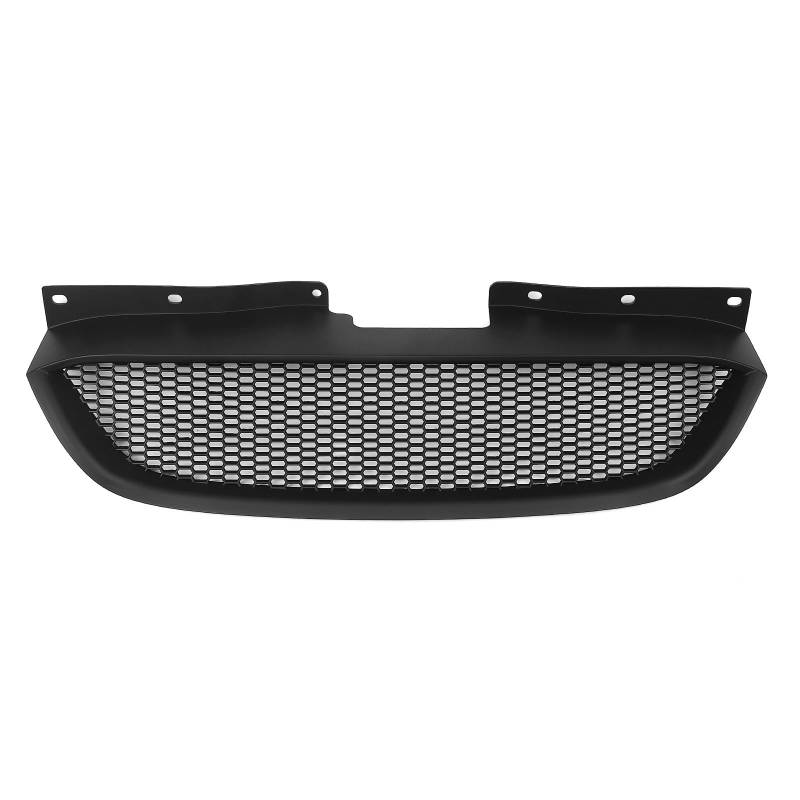 THRU Vorderer Mittelgrill des Kompatibel Mit Hyundai Für Genesis Für Coupe 2008 2009 2010 2011 2012 Obere Stoßstangenhaube Mesh Grid Frontgrill Auto Frontkühlergrill(Matte Black) von THRU