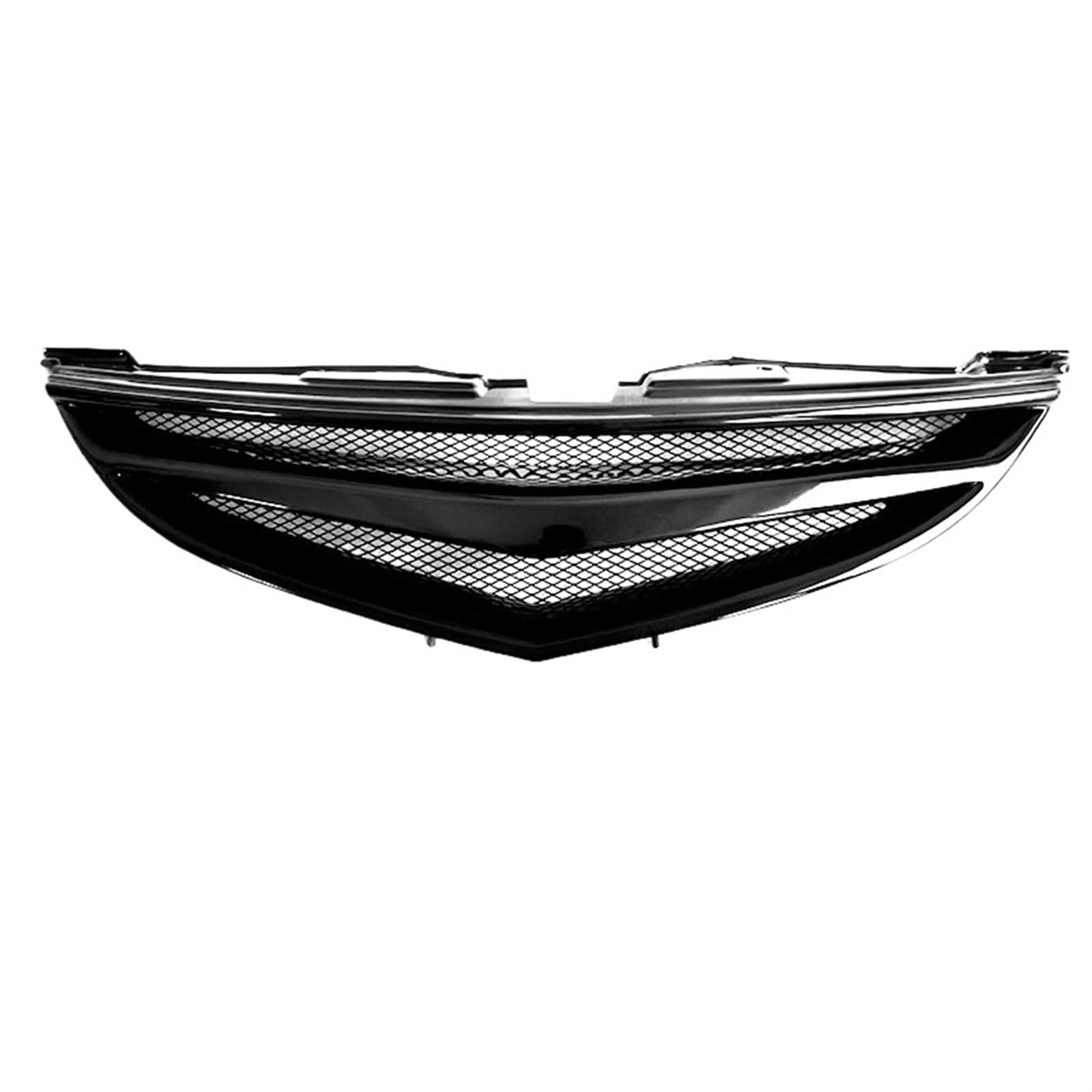 THRU Vorderer Mittelgrill des Kompatibel Mit Mazda Für 6 2009 2010 2011 2012 2013 Mesh-Frontgrill Dekorative Abdeckung Refit Zubehör Stoßfänger Mesh Fronteinlassgitter(Gloss Black) von THRU