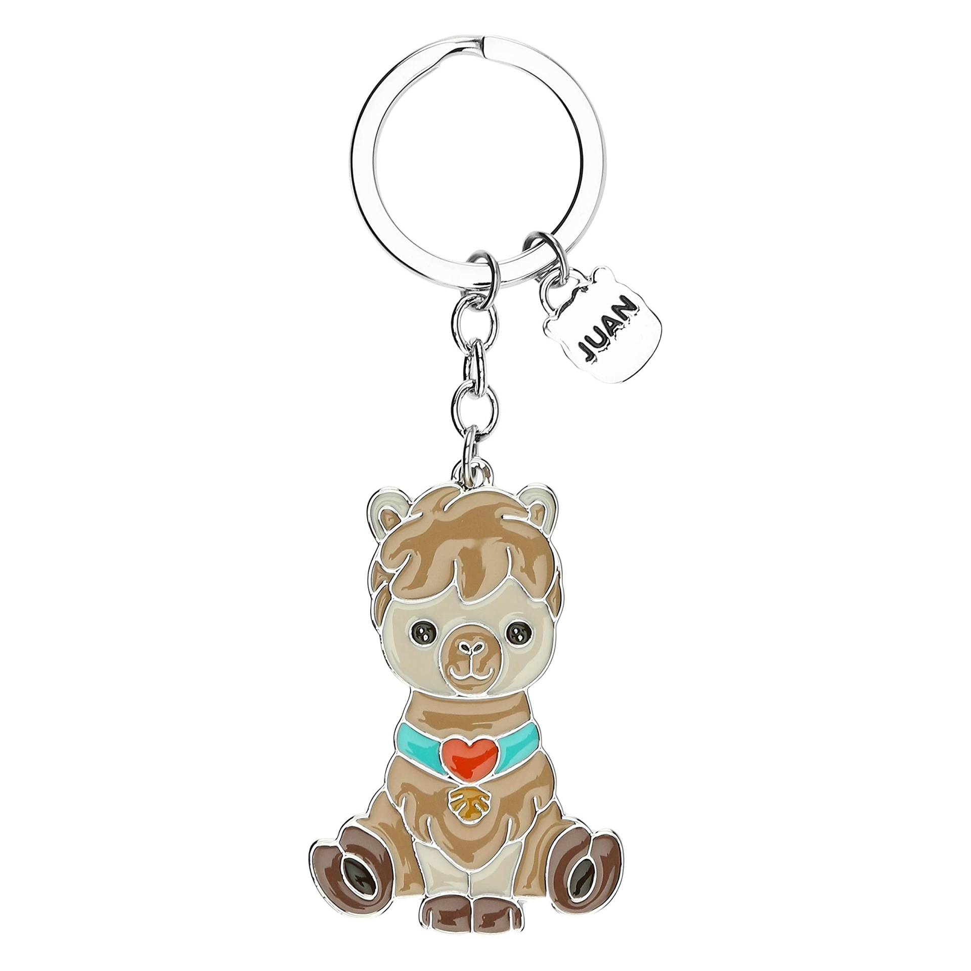 THUN - Juan Schlüsselhalter - Linie Teddy Friends - Person, Zubehör - Geschenkidee - Zamak und Messing überzogen; Kaltlack - 5,5 x 3,8 cm von THUN