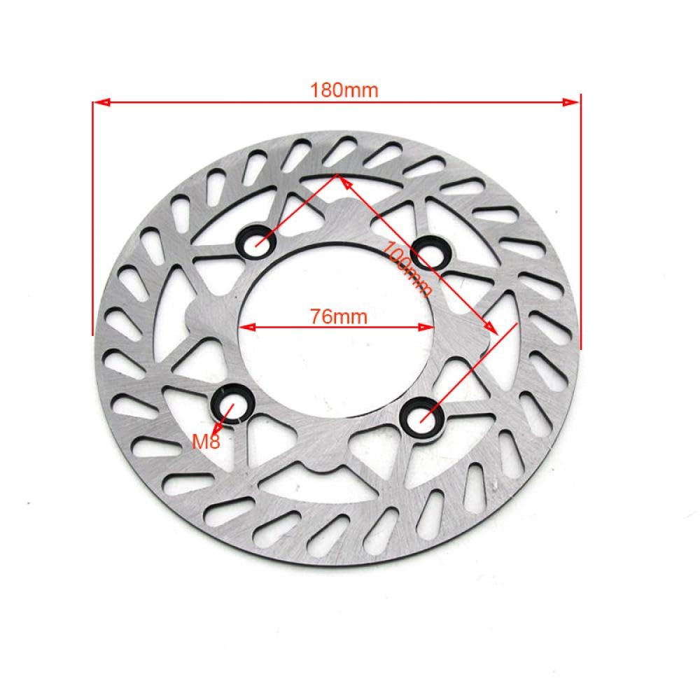 180 mm 190 mm 200 mm 210 mm 220 mm 230 mm vorne und hinten Scheibenbremsscheibe, kompatibel mit 125 cc 140 cc Pocket Dirt Bikes(180MM) von THgfdZX