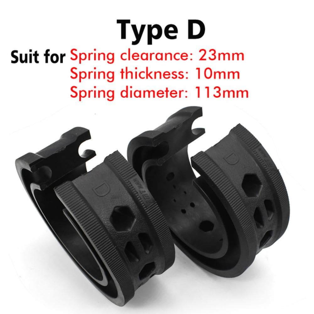 2er-Pack Universal-Auto-Stoßdämpfer-Federkissen, kompatibel mit A, B, C, D, E, Typ, Federn, Stoßstangen(D) von THgfdZX