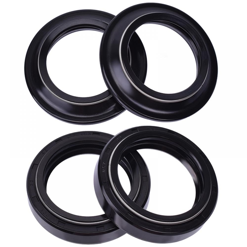 33X45X8/10,5 Motorrad Stoßdämpfer Vorne Gabel Dämpfer Öl Dichtung Staub Abdeckung Kompatibel Mit YZF-R15 YZF-R125 R125 R15(1SETS OIL SEAL COVER) von THgfdZX