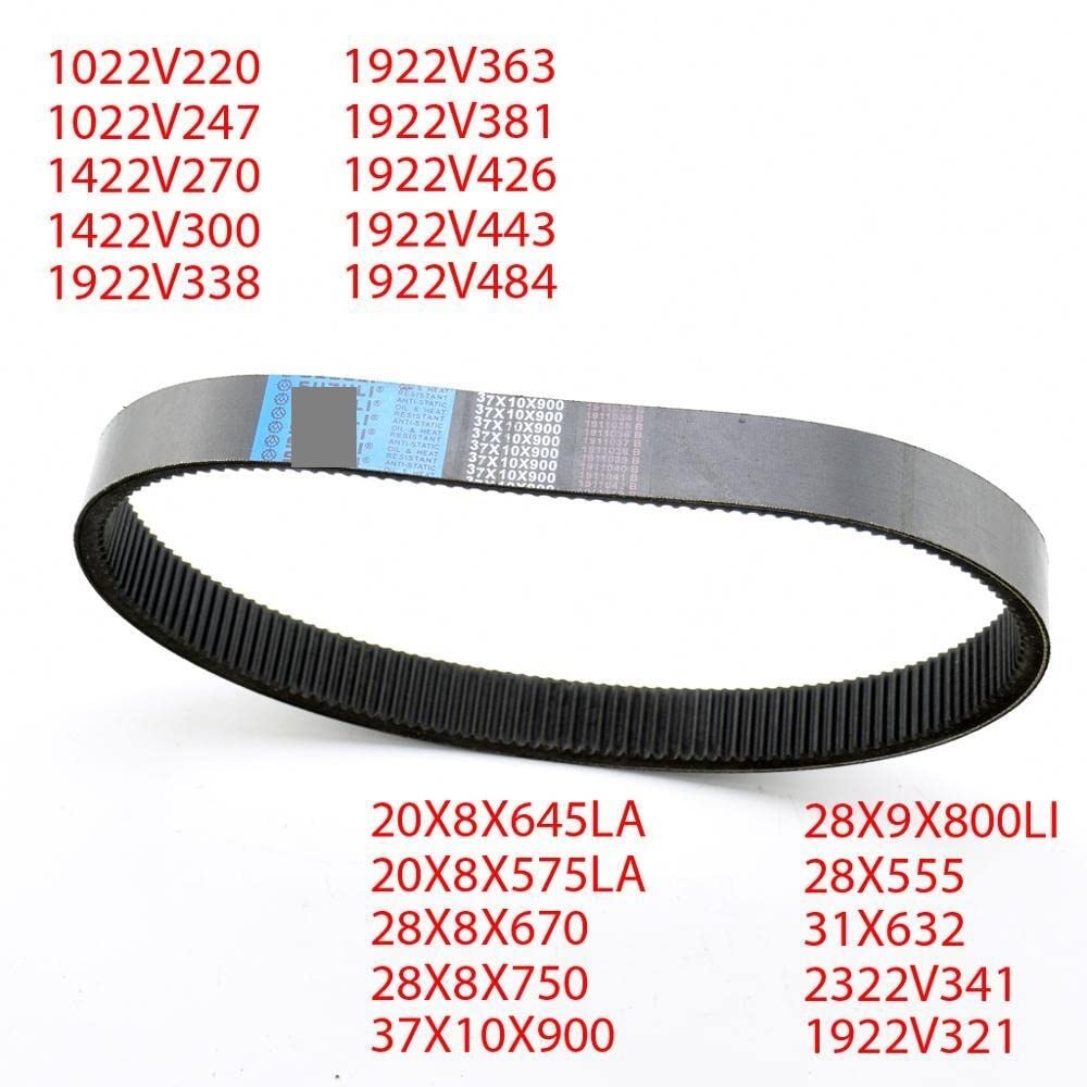 37X10X900Li Zahnriemen mit variabler Geschwindigkeit, kompatibel mit 1922 V, 1022 V, 1422 V, 2322 V Industrieanwendungen(28X8X750-01) von THgfdZX