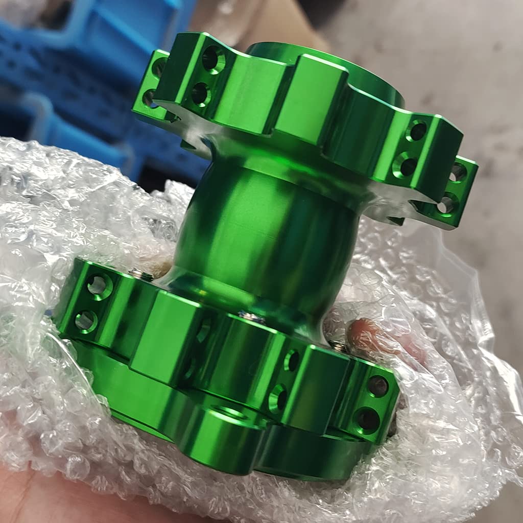 Aluminium 15mm Radnabenachse Kompatibel mit 14 17 Zoll Dirt Pit Bike Motocross kompatible Räder und Reifen(GREEN) von THgfdZX