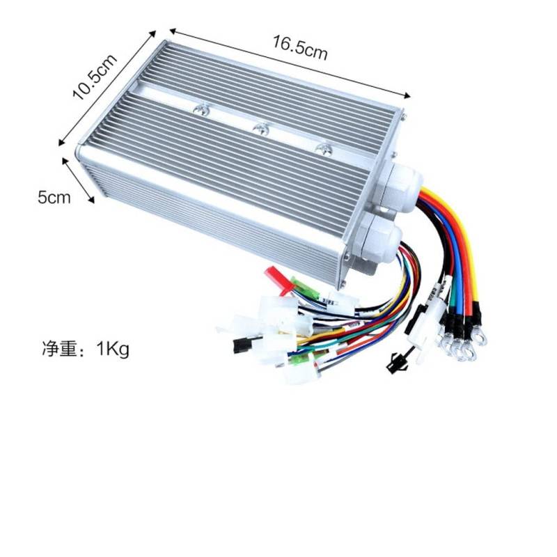 Bürstenloser Motor-Controller Kompatibel mit Elektrofahrräder Kompatibel mit Dreiräder und 48 V, 60 V, 72 V, 84 V, 1200 W, 800 W, kompatibler BLDC-DC-Motor-Controller(48V-60V 550W) von THgfdZX