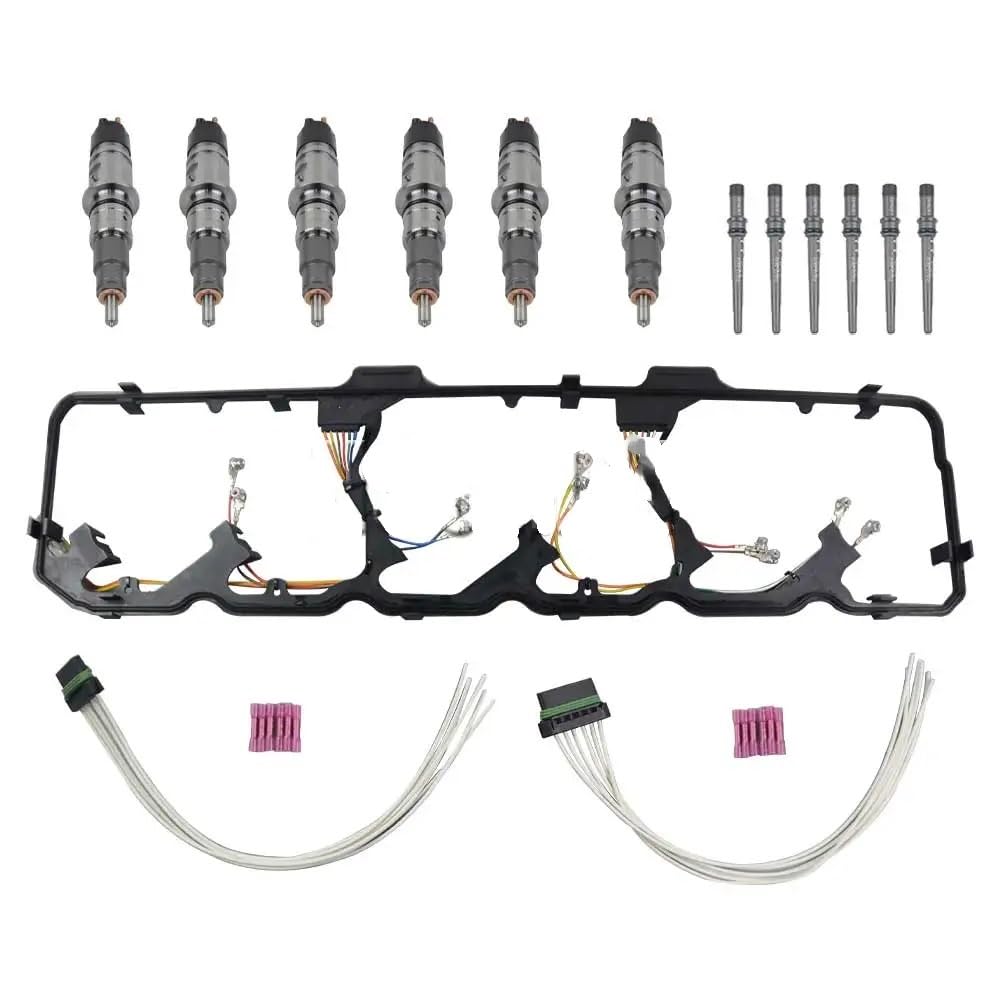 Common-Rail-Einspritzdüsen-Set, kompatibel mit De RAM 2500 3500 Cs 6,7 l Diesel 2008–2012, 0986435518, 68069384AA von THgfdZX