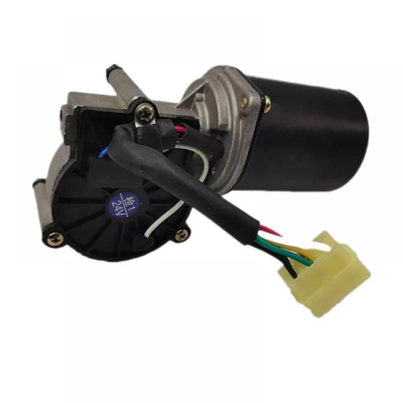 DC 24 V Scheibenwischermotor, kompatibel mit R110LC-7 R210LC-7 R220LC-7 R250LC-7 R290LC-7 R140W-7 Baggermodellen 21N6-00240 21N6-01280 21N6-01281 (1) 2 V von THgfdZX