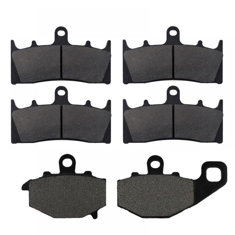 Motorrad-Bremsbeläge vorne und hinten, kompatibel mit ZX900 ZX600 ZX636 ZX9R 1996 bis 2001 ZX6R 1998 bis 2001 ZX636 ZX600 ZX900 6R 9R(FRONT AND REAR PADS) von THgfdZX