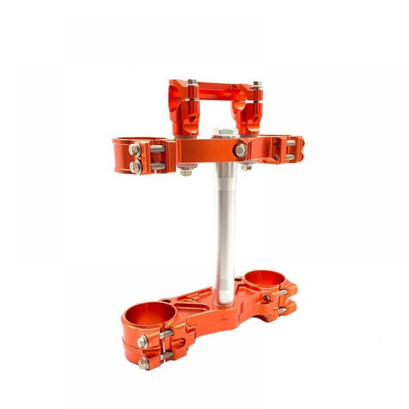 Motorrad-Dreifachklemmen-Lenkschaft und Riser-Adapter, kompatibel mit SX-F EXC EXCF 125 150 200 250 300 400 450 500 525 KEWS HJ250H(TOTAL SUCCESS ORANGE) von THgfdZX