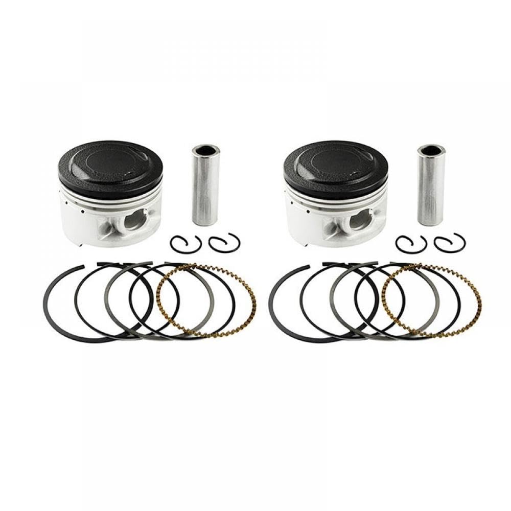 Motorrad-Kolbenring-Set, 49 bis 50 mm, kompatibel mit XV250 XV 250 1988 bis 2018, XC125 XC 125 Cygnus 1990 bis 1993(2 SETS 49MM) von THgfdZX