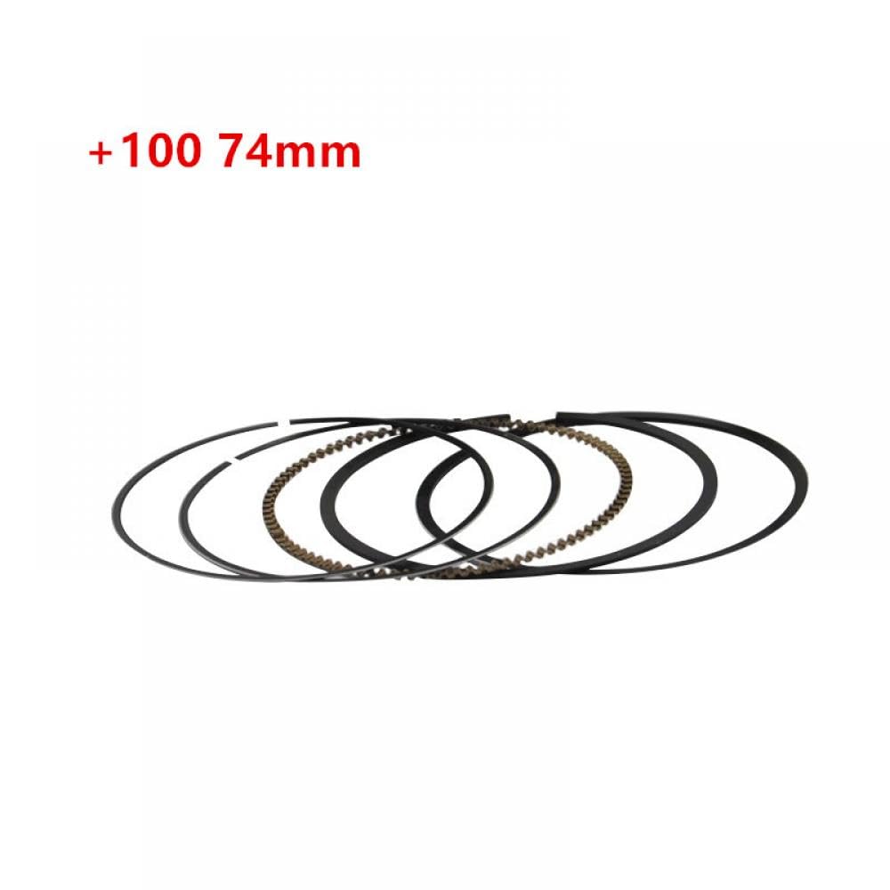 Motorrad-Kolbenring-Set, kompatibel mit XR250 XR250L XR250R 1987–2004, Standard-Bohrungsgröße: 73 mm + 25 + 50 + 75 + 100(XR250 RINGS 74MM) von THgfdZX