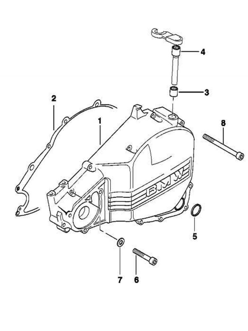 Motorrad Linke Kurbelgehäuse Kupplungsdeckel Dichtung Kompatibel Mit F650GS 01-07 F650CS 05 G650X MOTO 07 G650GS 09-14 1114234303 von THgfdZX