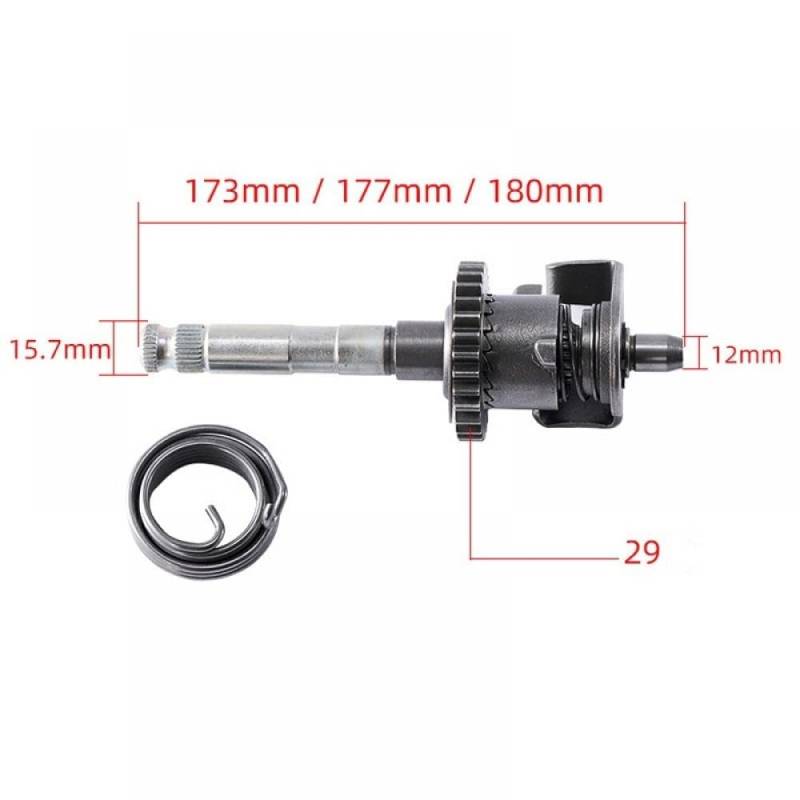 Motorrad Motor Kick Starter Reduktion Getriebe Welle Spindel Kompatibel Mit CG125 CG 125 Motor Ersatzteile 29T(180MM) von THgfdZX