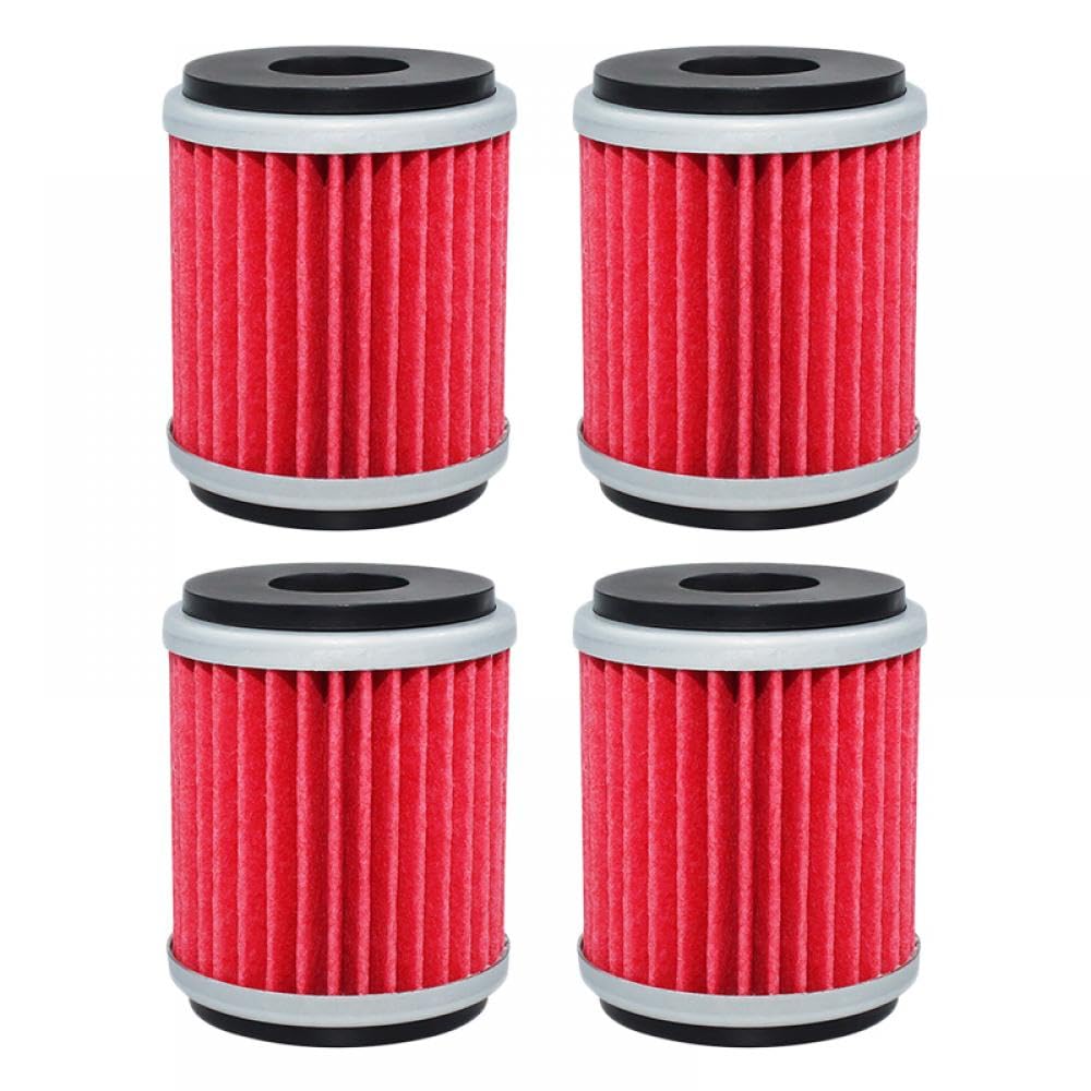 Motorrad-Ölfilter, kompatibel mit EC250 EC250F Six Days EC 250 300 EC300F EC450F 2010 bis 2015(4PCS-RED) von THgfdZX