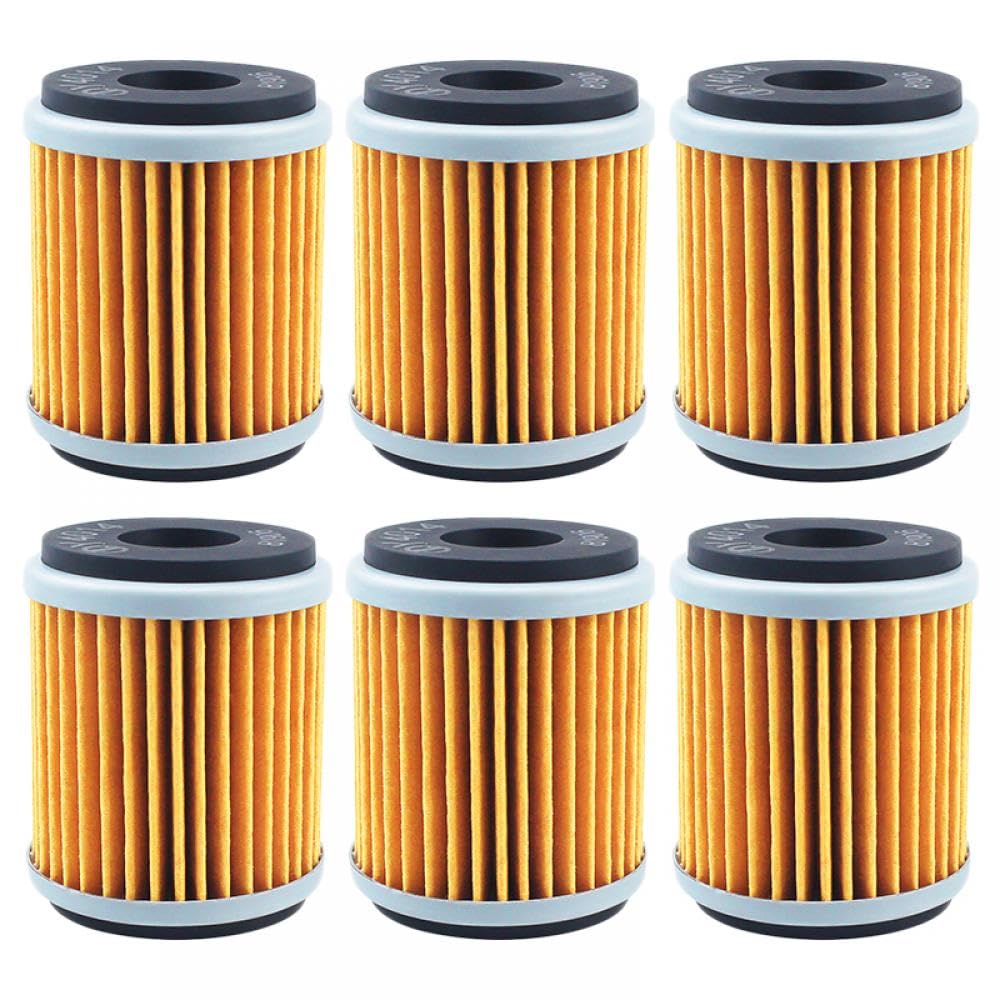 Motorrad-Ölfilter, kompatibel mit EC250 EC250F Six Days EC 250 300 EC300F EC450F 2010 bis 2015(6PCS-YELLOW) von THgfdZX