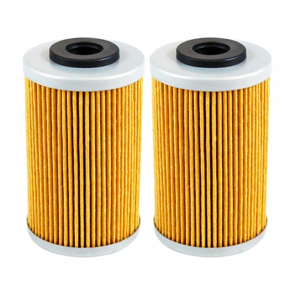 Motorrad-Ölfilter, kompatibel mit FS FE FC 450 550 650 E FE450E FS450E FS650E FS650C FE550E FE650E(2PCS-YELLOW) von THgfdZX