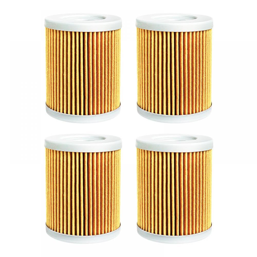 Motorrad-Ölfilter, kompatibel mit Quadsport LT160 LTZ250 Quadrunner LT230 LTF230 LT250 LT300E LTF160 OZARK LTF250 LTF300 LT4WD LTF4WDX(4PCS-YELLOW) von THgfdZX