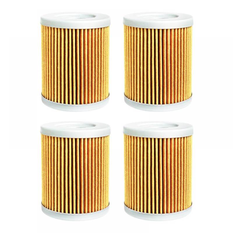 Motorrad-Ölfilter, kompatibel mit Quadsport LT160 LTZ250 Quadrunner LT230 LTF230 LT250 LT300E LTF160 OZARK LTF250 LTF300 LT4WD LTF4WDX(4PCS-YELLOW) von THgfdZX