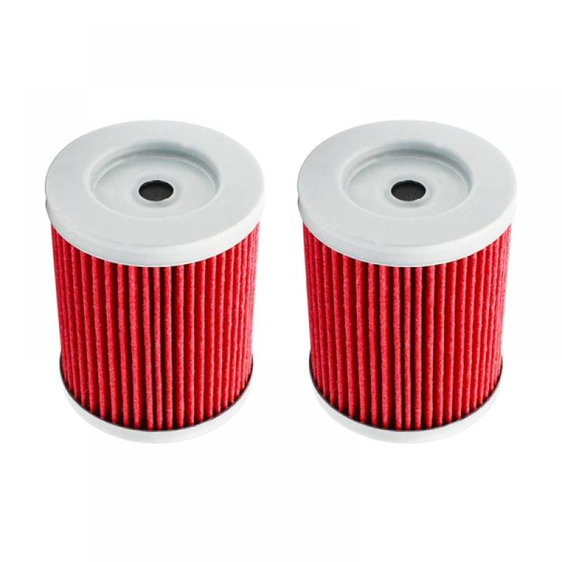 Motorrad-Ölfilter, kompatibel mit S DR125 DRZ125 DR200 SE DR200S VAN VAN RV125 RV200 AN250 AN400 SP125 SP200(2PCS-RED) von THgfdZX