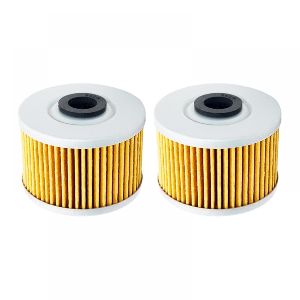 Motorrad-Ölfilter kompatibel mit Dinli 450 DMX 450 DL901 DL902 2005–2008 460 DL904 DMX 460 2008 Hisun 450 HS ATV-2 450(2PCS-YELLOW) von THgfdZX