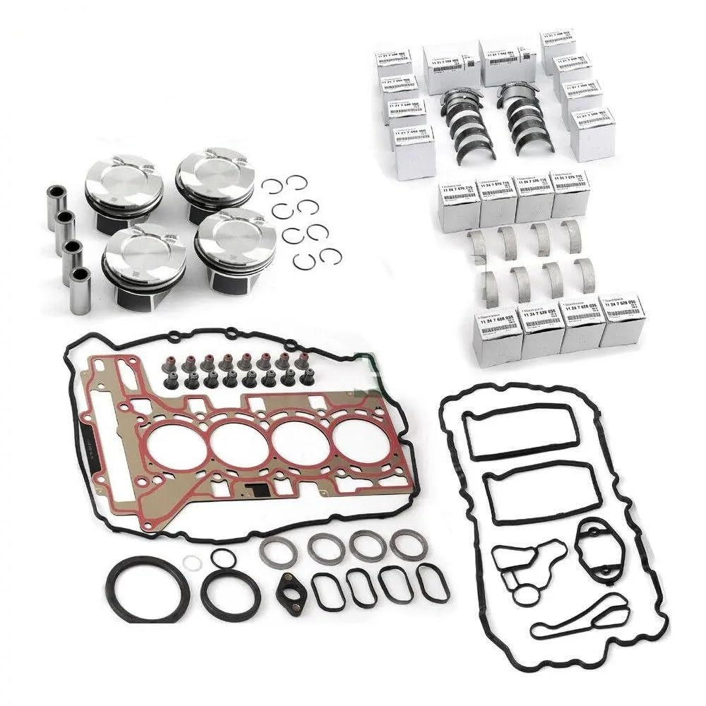 N46B20 Motorüberholungs-Dichtungssatz, Bohrung 84 mm, kompatibel mit E46 E81 E88 E90 120i 320i N45 N43 N40B16A N42B18A N42B20A von THgfdZX