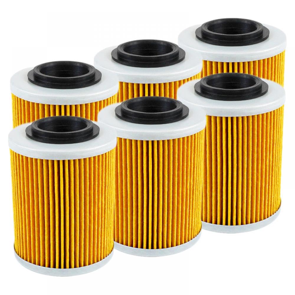 Ölfilter kompatibel mit CF Moto 450 550 625 800 1000 Cforce Zforce X8 U8 Z8 ATV UTV Modell 0800-011300-0004(6PCS-YELLOW) von THgfdZX