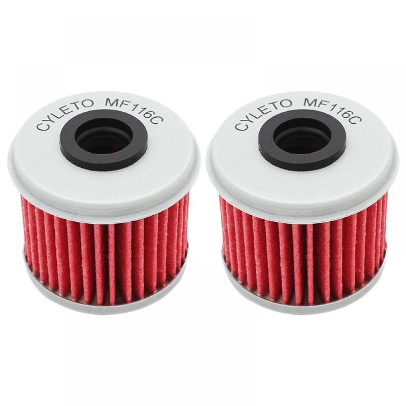 Ölfilter kompatibel mit P ACE 325 ETX 325 M1400 GAS 2014 2015 2016 2017(2PCS-RED) von THgfdZX