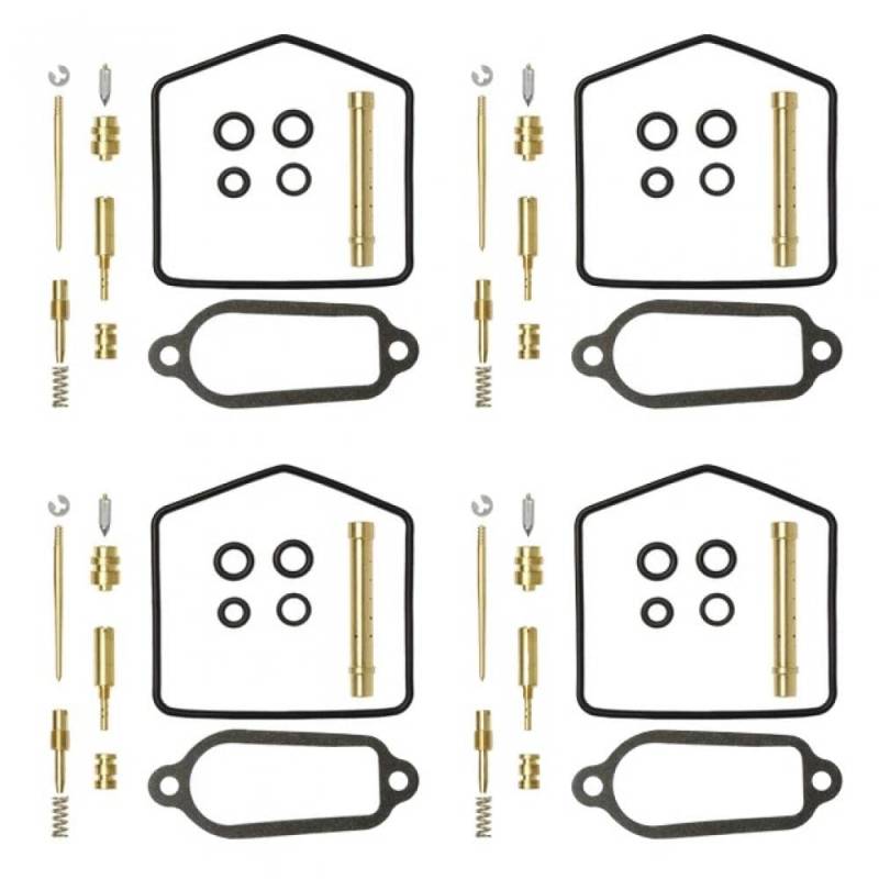 Vergaser-Reparatur-Set mit 4 Hauptdüsen-Schwimmer-Nadel-Dichtungsteilen, kompatibel mit CB400F Super Four CB400 CB400F CB350F von THgfdZX