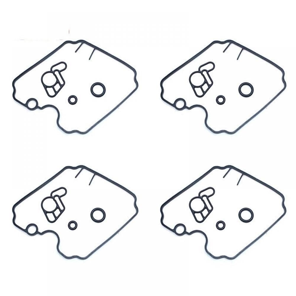 Vergaser-Reparatursatz, Schwimmerventil-Dichtungsring, Wiederaufbau, kompatibel mit XJ600, XJ600S-Modellen 1992, XJ600N 1994–1995(4 GASKET SETS) von THgfdZX