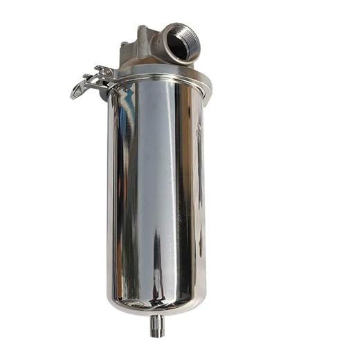 10inches Prefilter 304 Stainless Steel hot Water Filter housing DN15 DN20 DN25 for high Temperature high Flow Cartridge Filters(10clamp dn15 withPP) von TIAJTHYD