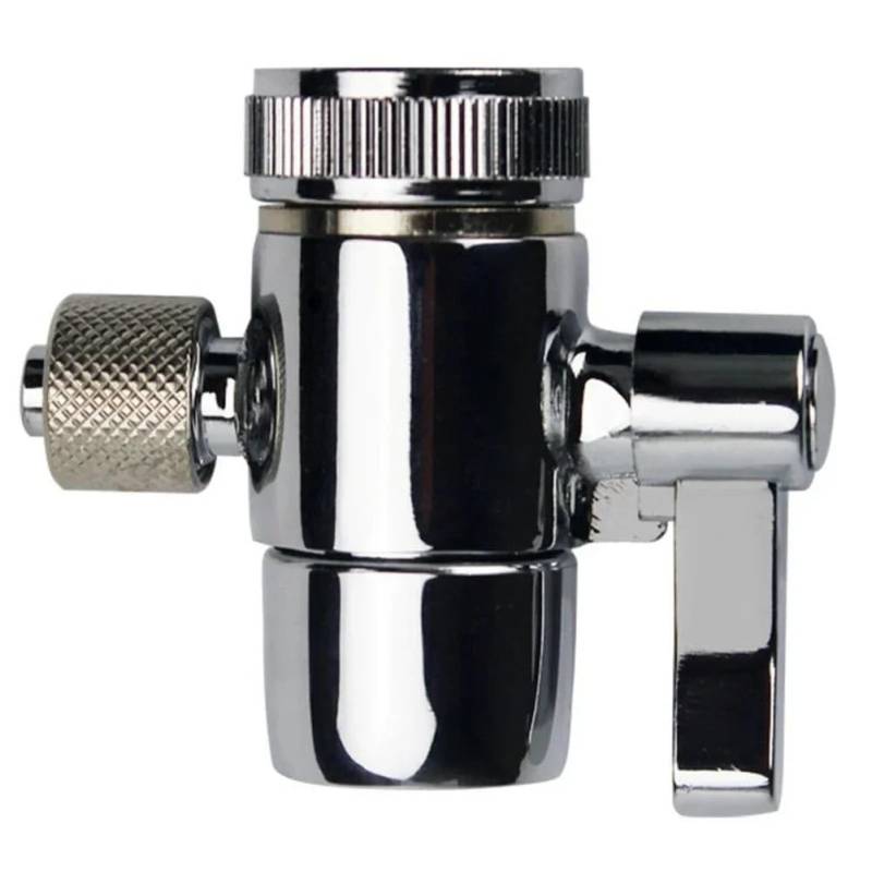 1pc Faucet Diverter Valve M22 Silver Above Counter Water Filter for 1/4" RO Tubing Water System Home Appliance Accessories von TIAJTHYD