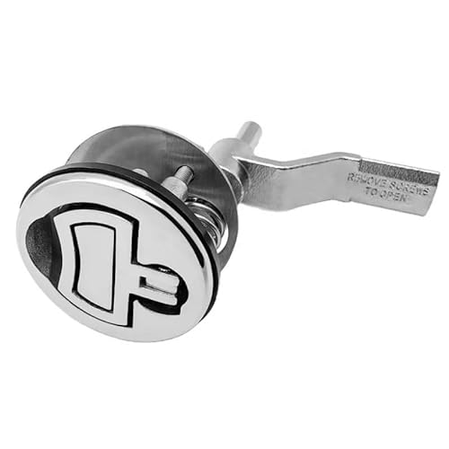 Marine Rounded Latch Locking Boat Cam Latch 316 Stainless Steel Heavy Duty Boat Hatch Pull Boat Hatch Latches for Boats Yacht RV(90mm-2pcs) von TIAJTHYD