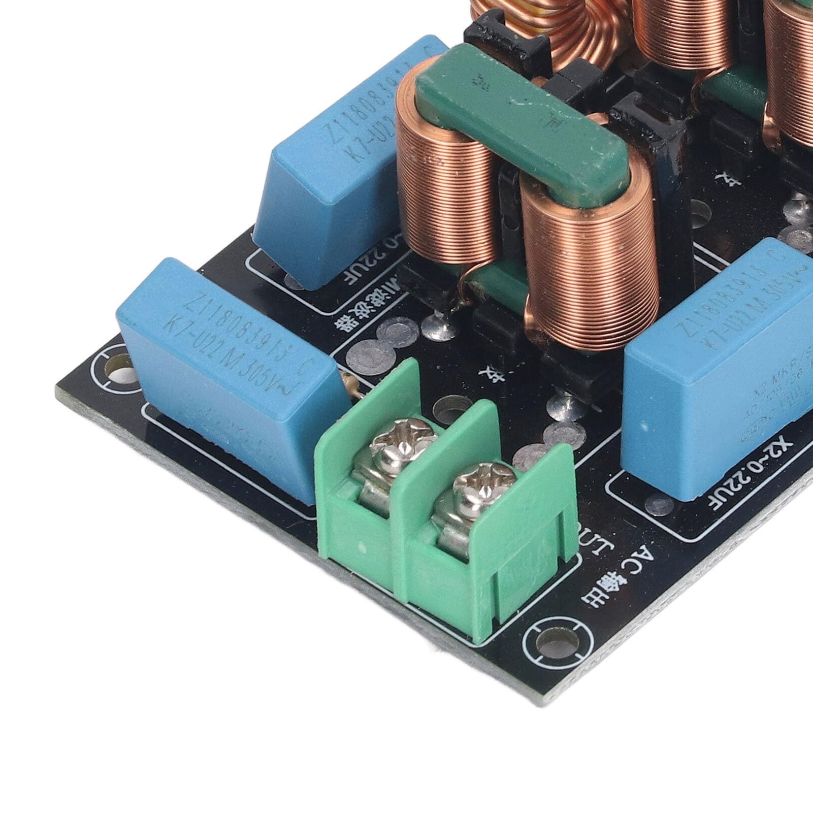 TICFOX EMI Filter, EMI Leistungsfilter, 10A 3 Stufen EMI EMC Power Filter Einphasig FCC Anti Interference Modul Stromversorgungsfilter AC 110-250V zur Beseitigung und Unterdrückung von Trafobrummen von TICFOX