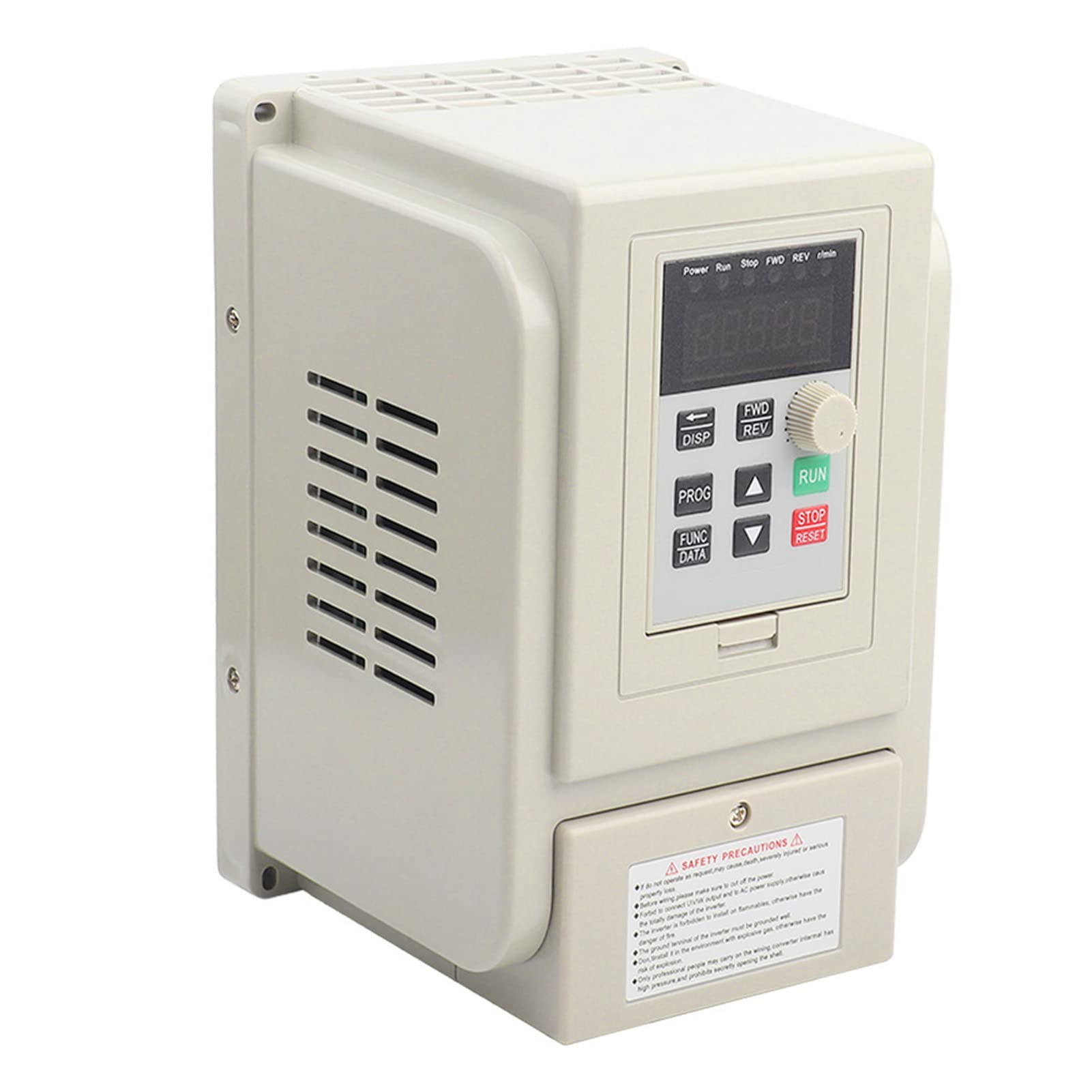 TICFOX 220VAC Universal-Wechselrichter, einphasiger Frequenzumrichter, VFD-Drehzahlregler, einphasiger Eingang, 3-phasiger Ausgang für 3-phasigen 2,2-kW-Wechselstrommoto von TICFOX