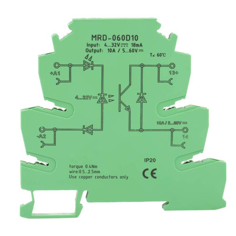 TICFOX MRD-060D10 Ultradünnes SPS-Relais-Leistungsverstärkerplatine DC-Halbleiterrelaismodul von TICFOX