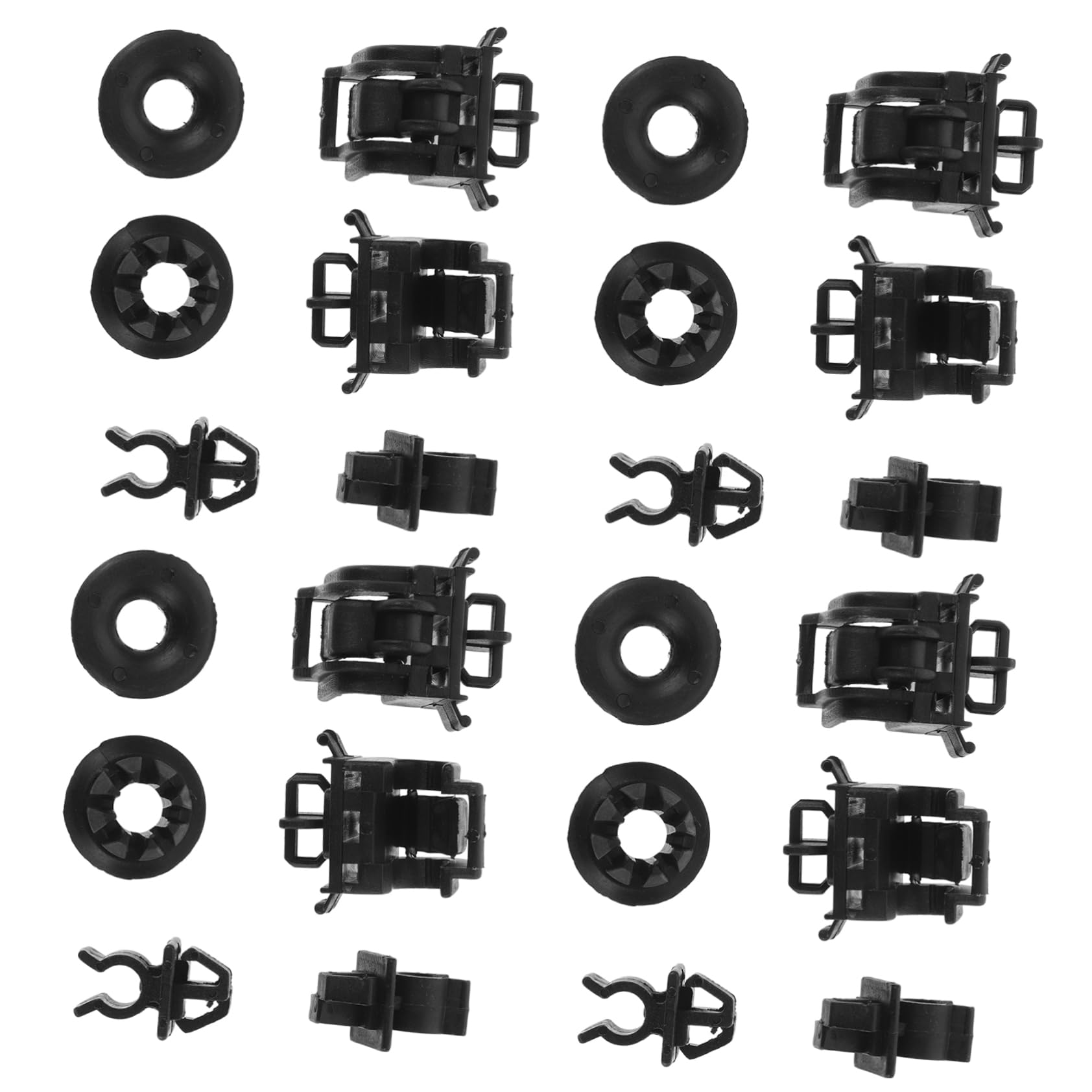 TIDTALEO 20 Sets Motorhaubenstützen Autozubehör Montagehalterung Für Motorhaube Haubenstange Ösenclip Haubenstütze Stangenclip Halterung Für Motorhaubenverkleidung Motorhauben Auto von TIDTALEO