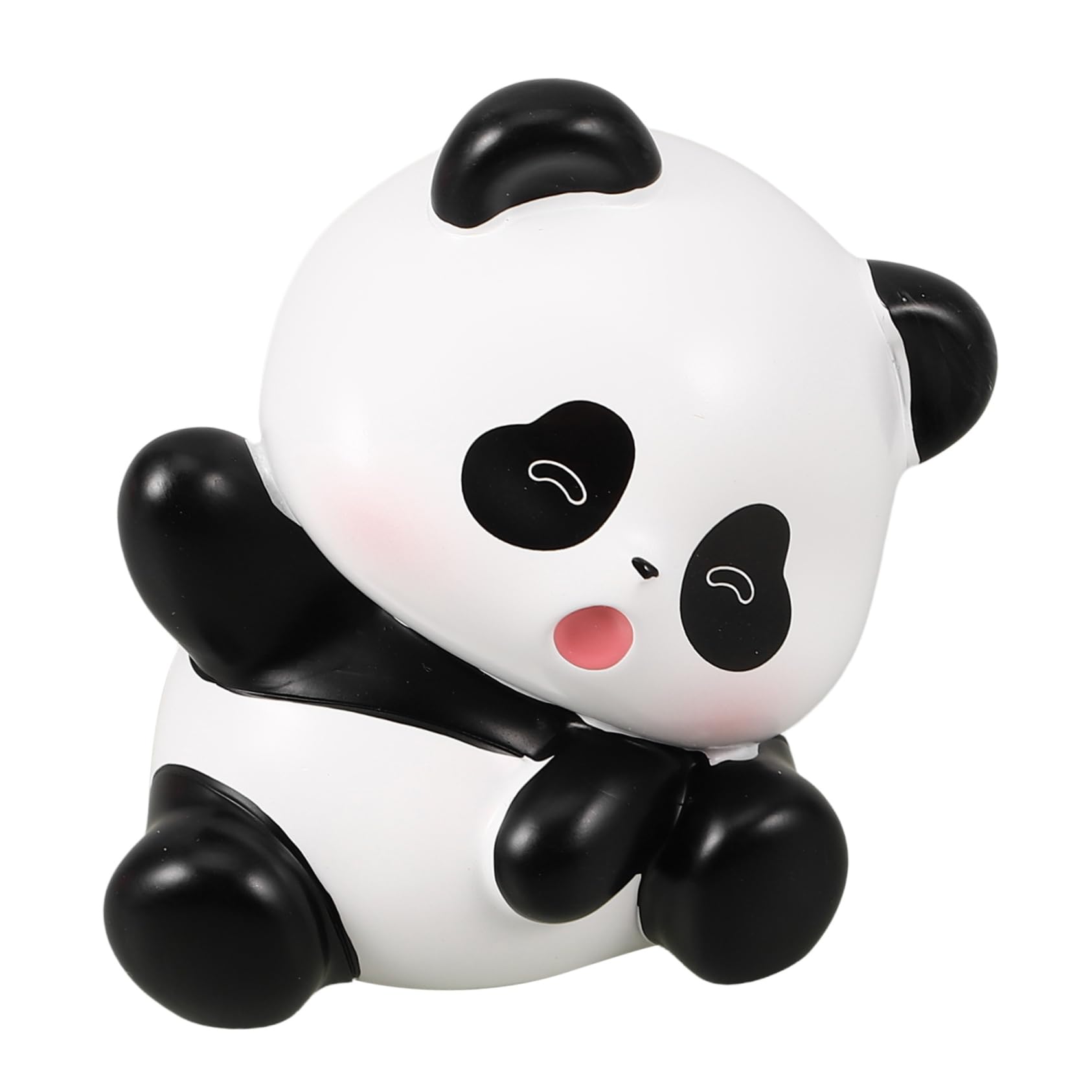 TIDTALEO Auto-panda-verzierung Panda-figur Wohnkultur Entzückende Panda-statue Gartentierskulptur Gartengestaltung Dekore Dekorative Pandafiguren Panda-kuchendekorationen Panda-modell Harz von TIDTALEO