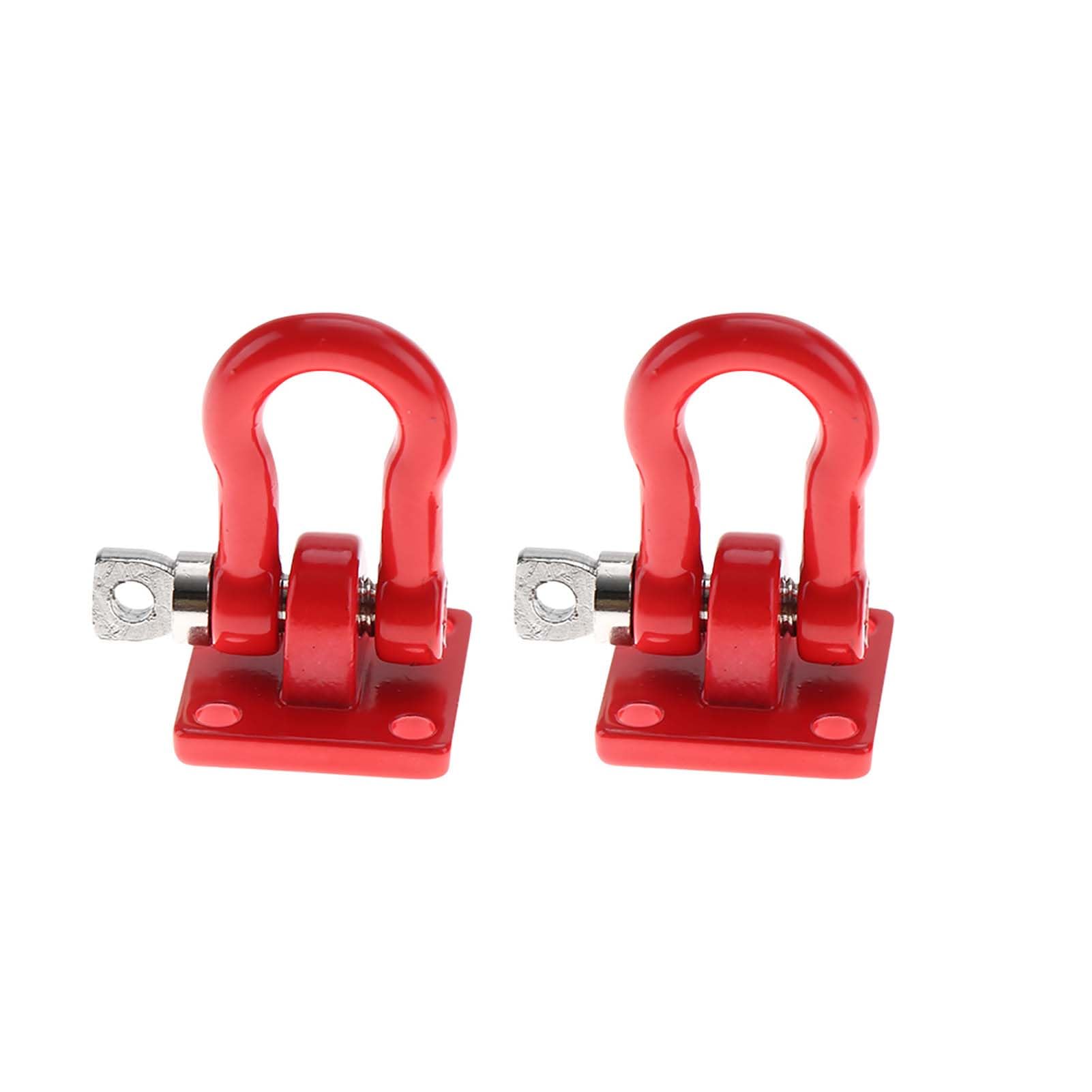 Schäkel, 4PCS Schäkel für Abschleppen Rettungs Lock Fang für RC Klettern Crawler Auto Montieren Ersetzen Teile (Rot) von TIKATARER