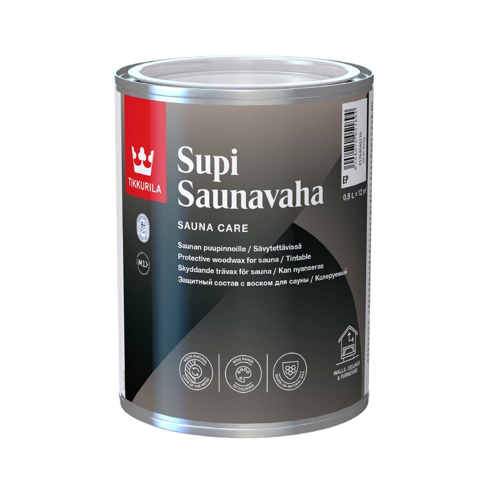 TIKKURILA SAUNAVAHA SUPI für Saunaschutz, 900 ml, transparent von TIKKURILA